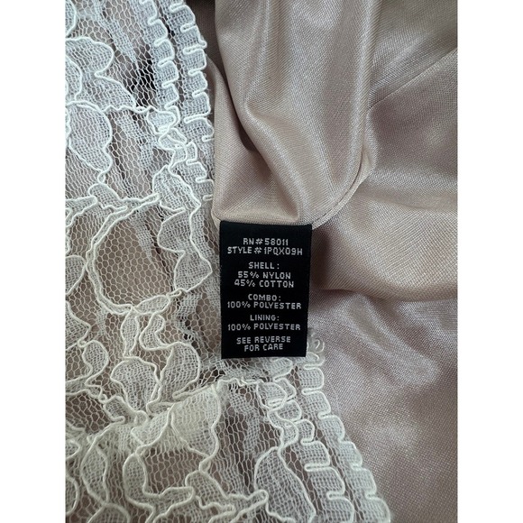 JAX White Lace Sheath Midi Dress Size 6 - Picture 7 of 7